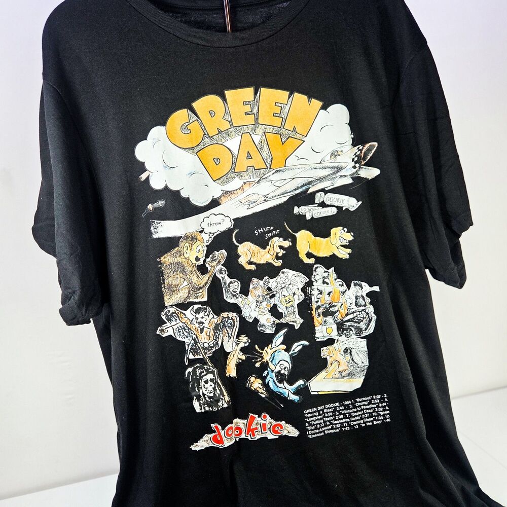 Green Day Dookie Collage Graphic T-Shirt Black Men’s 2XL New With Tags